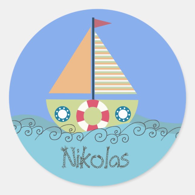 Aufkleber für Personalisierte Geburtsname (Vorderseite)