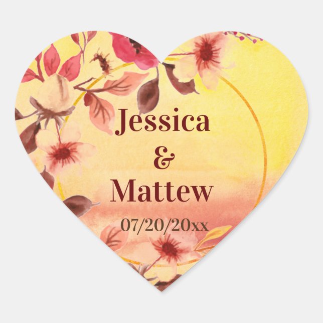 Aufkleber für personalisierte Rosa Kirschblüten (Vorderseite)