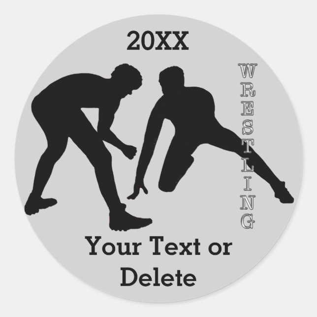 Aufkleber für personalisierte Wrestling für Jungen (Vorderseite)