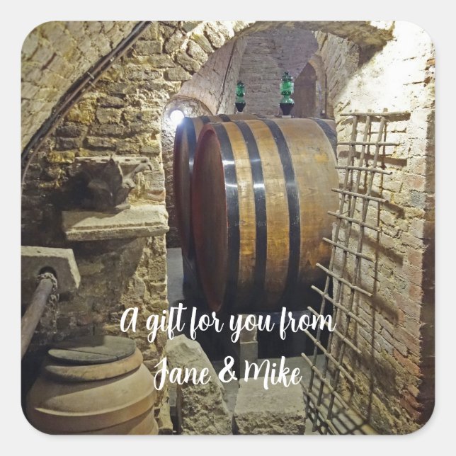 Aufkleber für personalisierten Weinkeller (Vorderseite)