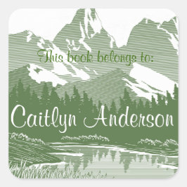 Aufkleber für personalisiertes Buchzeichen