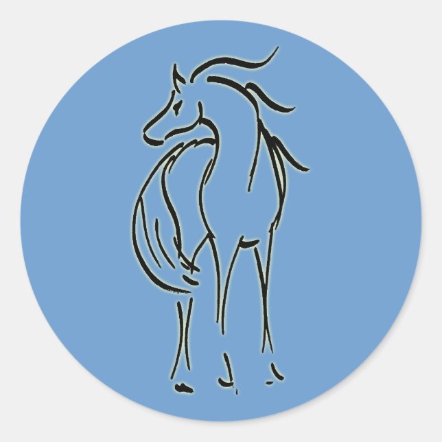 Aufkleber für Pferdebilder (Vorderseite)