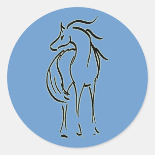 Aufkleber für Pferdebilder