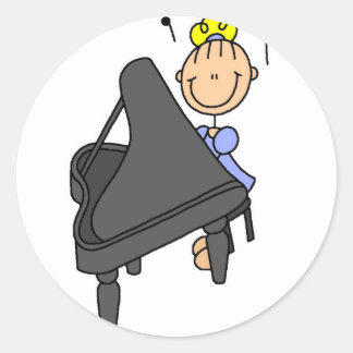 Aufkleber für Piano-Player