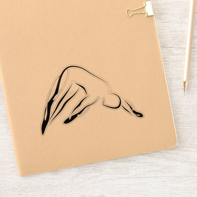 Aufkleber für Pilates-Pose (Notizbuch)