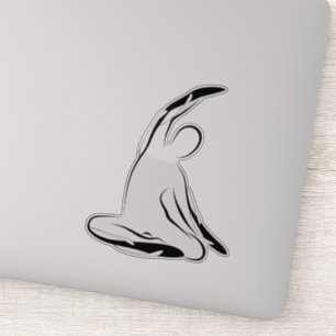 Aufkleber für Pilates-Pose