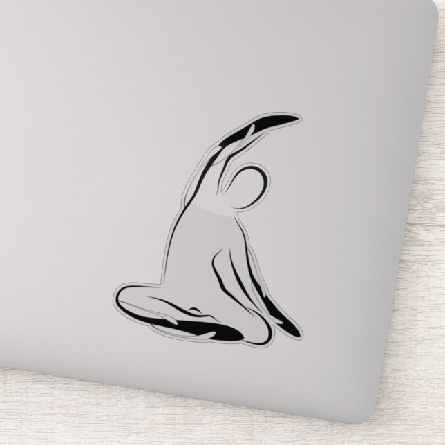 Aufkleber für Pilates-Pose (Detail)