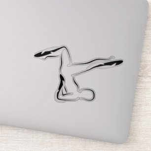 Aufkleber für Pilates-Pose