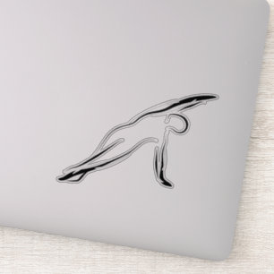 Aufkleber für Pilates-Pose