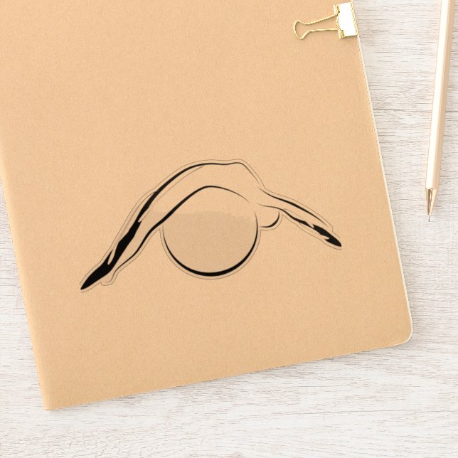 Aufkleber für Pilates-Pose (Notizbuch)