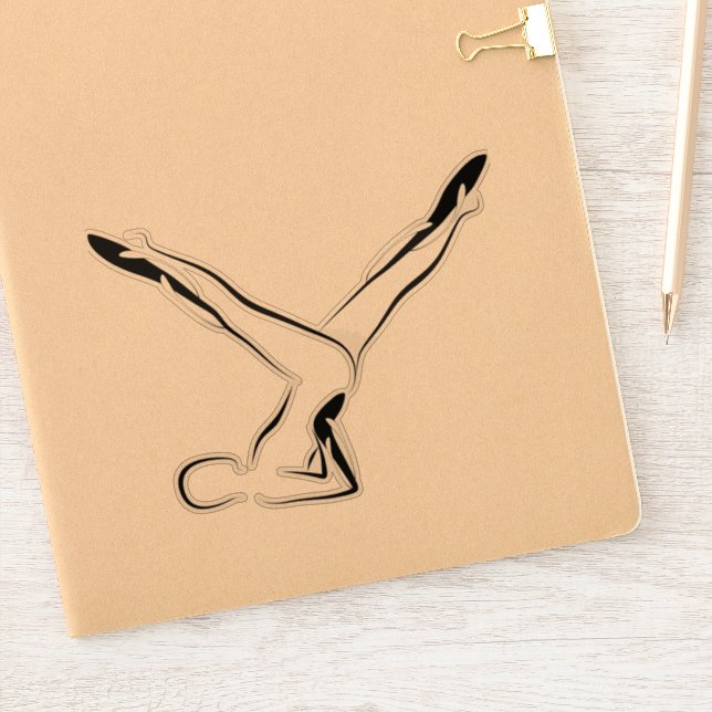 Aufkleber für Pilates-Pose (Notizbuch)