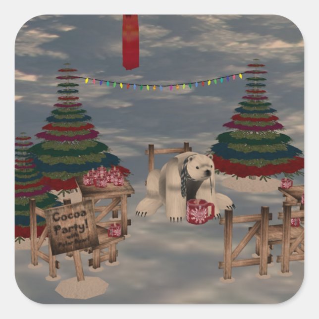 Aufkleber für Polar-Bären (Vorderseite)