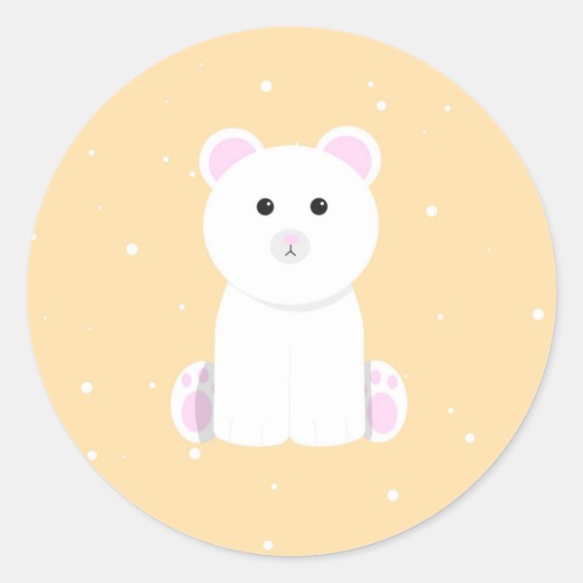 Aufkleber für Polar-Bären (Vorderseite)