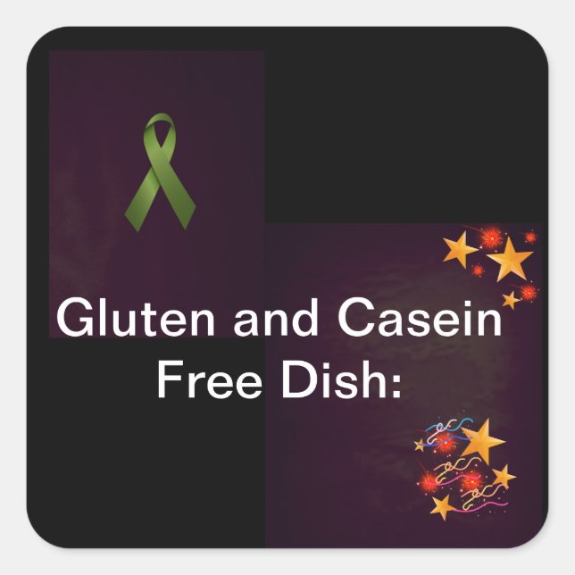 Aufkleber für Potlucks (Warnhinweise für Lebensmit (Vorderseite)