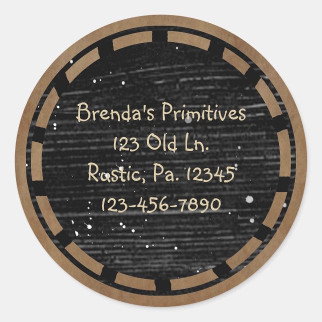 Aufkleber für primitive Holzaussehen (Vorderseite)