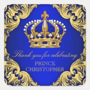 Aufkleber für Prinz-Baby-Partygeschenke