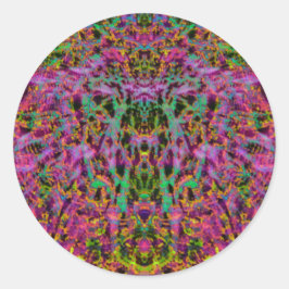 Aufkleber für psychedelische Sternexplosion