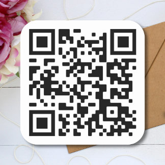 Aufkleber für QR-Code-Vorlagenquadrat