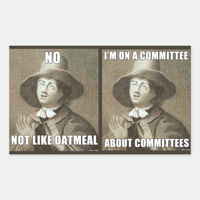 Aufkleber für Quaker-Probleme (Vorderseite)