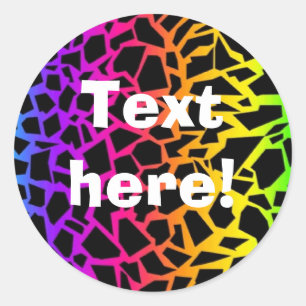 Aufkleber für Rainbow-Tiere