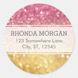 Aufkleber für Regenbogen-Glitzer