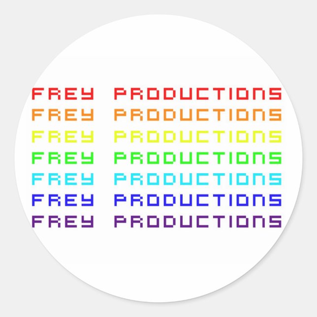 Aufkleber für Regenbogenbriefe von Frey Production (Vorderseite)