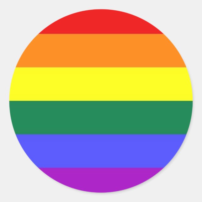 Aufkleber für Regenbogenfarben (Vorderseite)