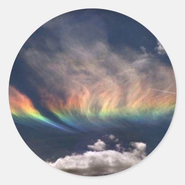 Aufkleber für Regenbogenfeuer (Vorderseite)