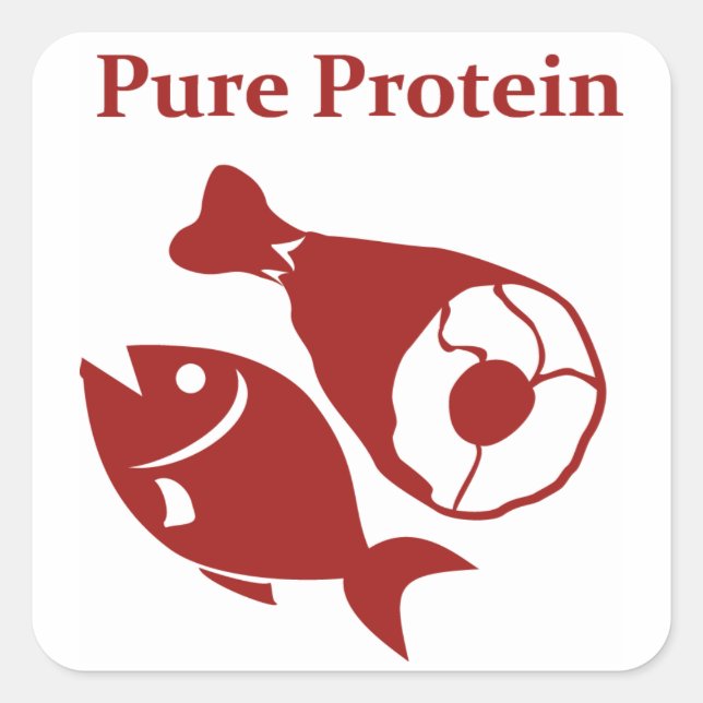Aufkleber für reines Protein (Vorderseite)