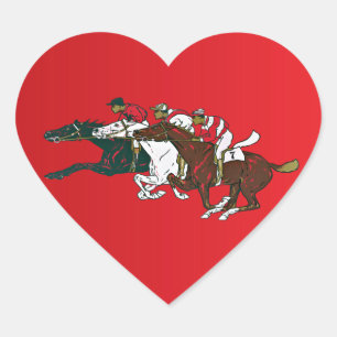 Aufkleber für Rennpferde