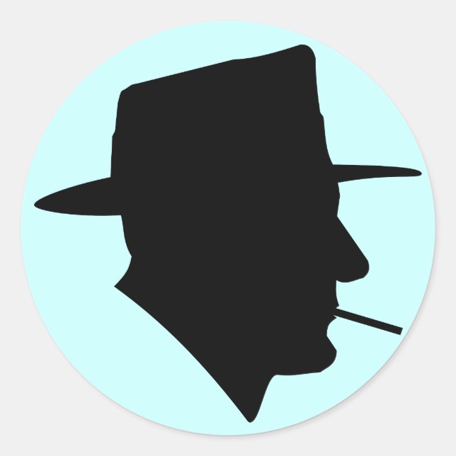 Aufkleber für Retro-Gangster (Vorderseite)