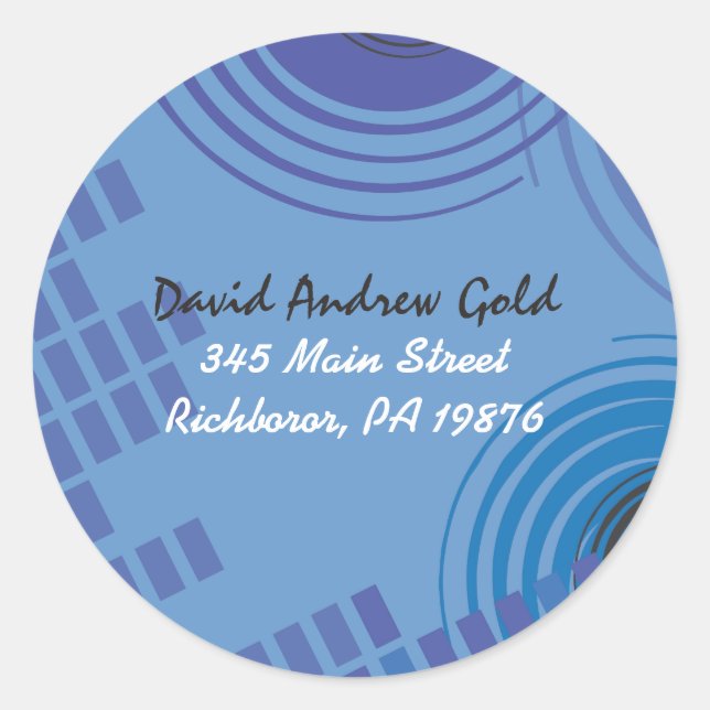 Aufkleber für Rock'n'Roll-Rücksendeadresse (Vorderseite)