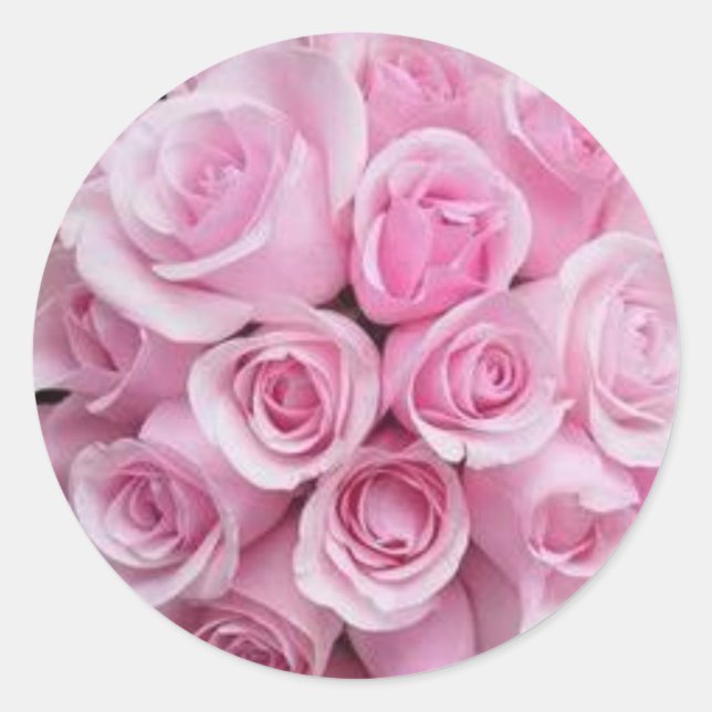 Aufkleber für Rosa Umschlag Aufkleber (Vorderseite)