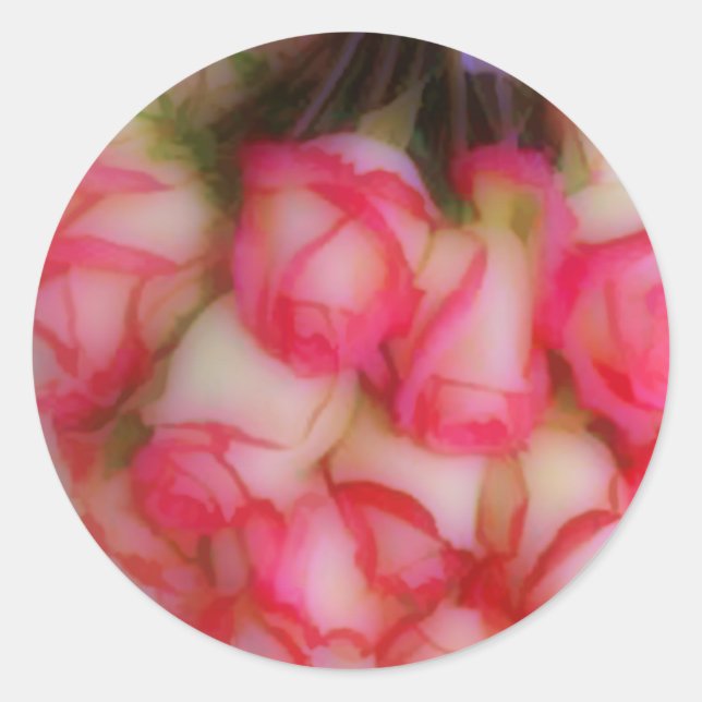 Aufkleber für Rosa Umschlag Aufkleber (Vorderseite)