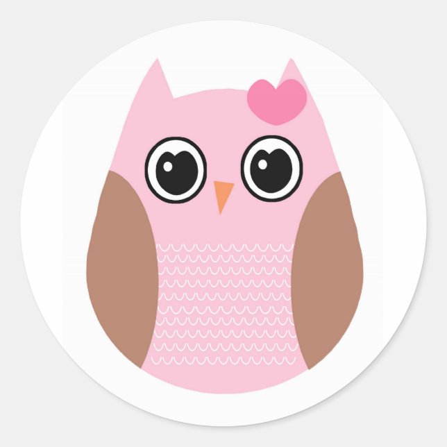 Aufkleber für rosa und braun (Vorderseite)