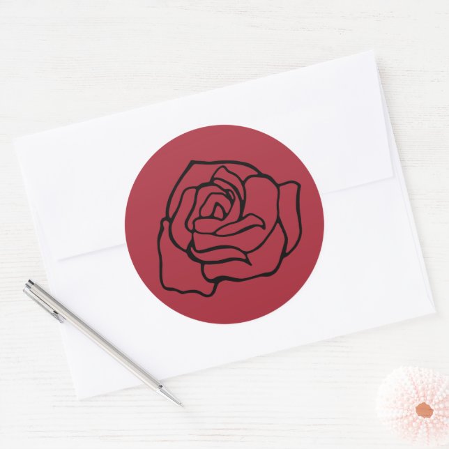 Aufkleber für Rose (Umschlag)