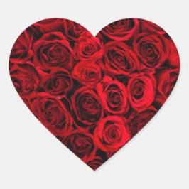 Aufkleber für Rose im Herzen
