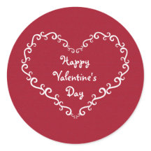 Aufkleber für Rot und Weiß