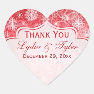 Aufkleber für Rot- und Weißschneeflocken-Gastgesch