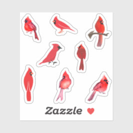 Aufkleber für Rote Kardinäle