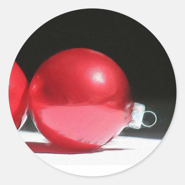 Aufkleber für Rote Ornamente (Vorderseite)