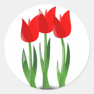 Aufkleber für Rote Tulips