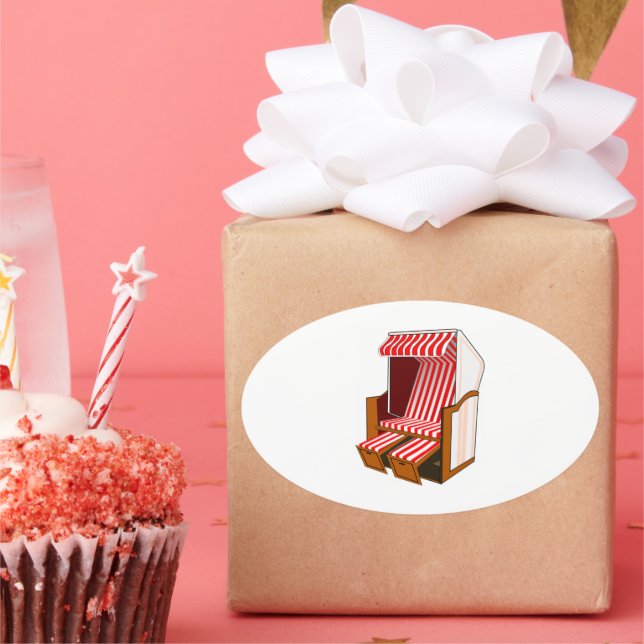 Aufkleber für rote und weiße Stühle (Party)