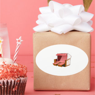 Aufkleber für rote und weiße Stühle