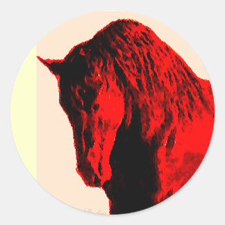 Aufkleber für Rotes Pferd