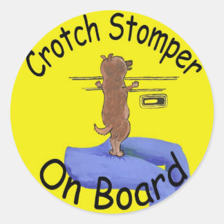 Aufkleber für Rundenhunde