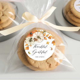 Aufkleber für rustikale Erntedank