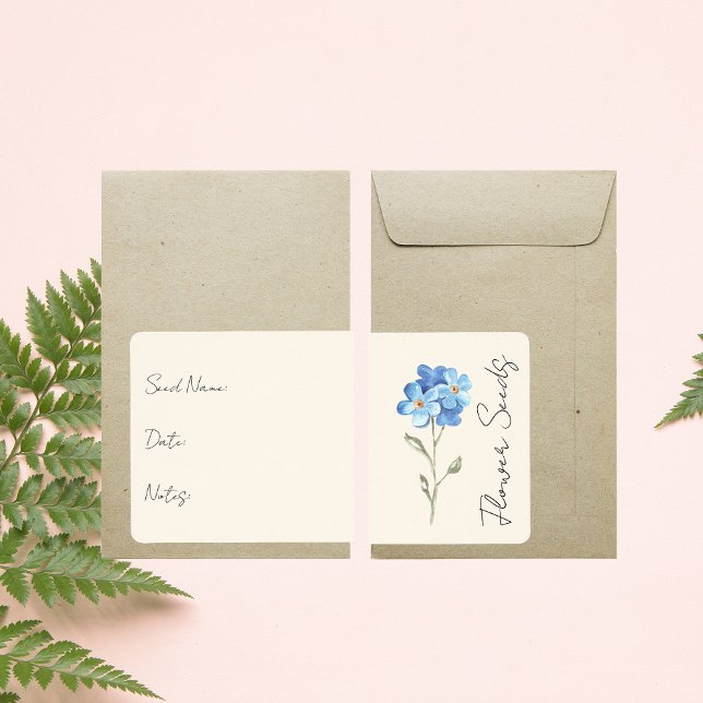 Aufkleber für Saatgutpackung | Blume - Packungseti (Von Creator hochgeladen)