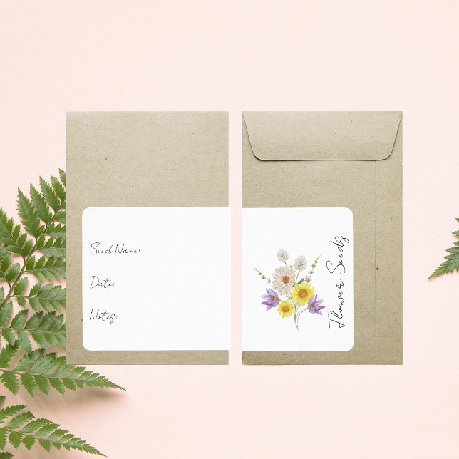 Aufkleber für Saatgutpackung | Blume - Packungseti (Von Creator hochgeladen)
