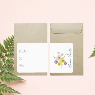 Aufkleber für Saatgutpackung Blume - Packungseti